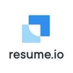 A logo of resume. Io